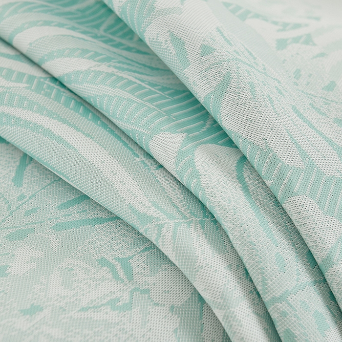 91家纺网 家纺一手货源 找家纺 家之硕家纺 2025春夏新款凉感提花凉席三件套-夏日清凉系列 夏日清凉---绿