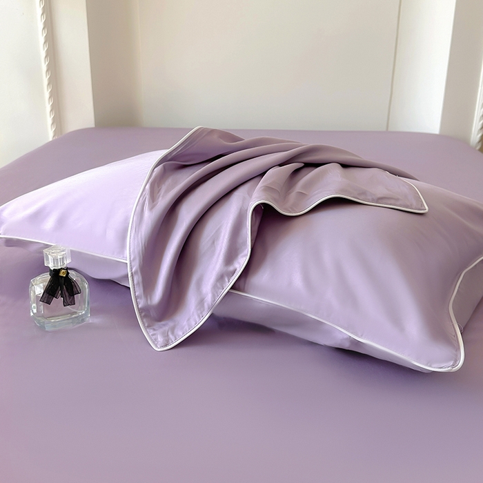 91家纺网 家纺一手货源 找家纺 百寐 2025新款60S兰精天丝夏被系列 芝兰紫