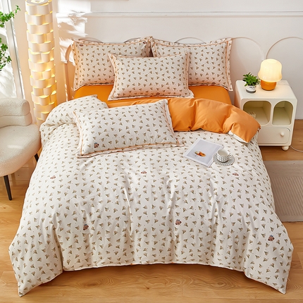 91家纺网 家纺一手货源 找家纺 （总）雲归梦 2025新款纯棉加厚磨毛多规格磨毛四件套