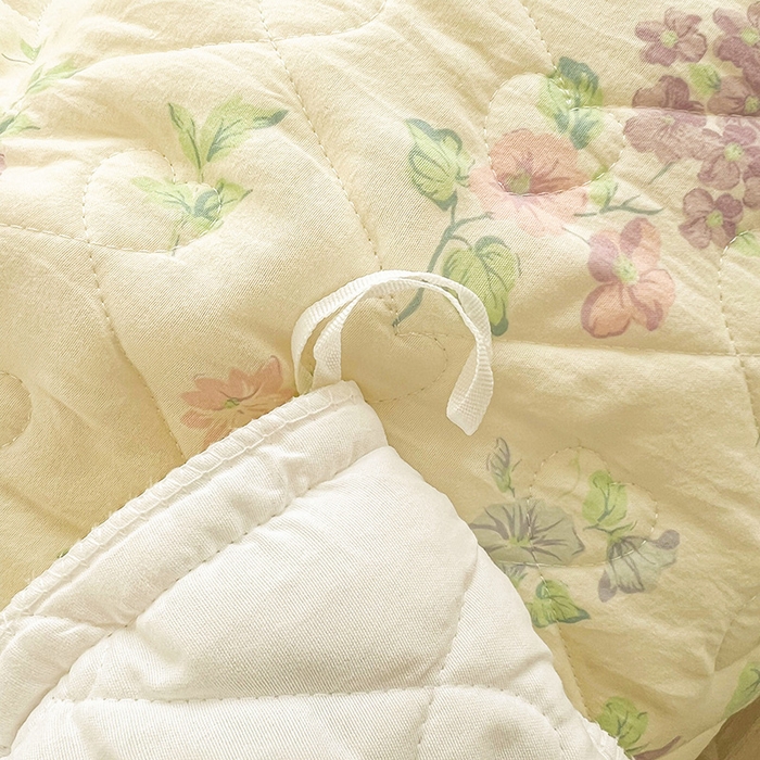 91家纺网 家纺一手货源 找家纺 宜凡家纺 2025新款糯糯棉全夹棉床笠式床裙四件套 漫花香