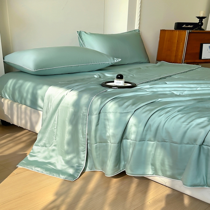 91家纺网 家纺一手货源 找家纺 百寐 2025新款60S兰精天丝夏被系列 芬兰