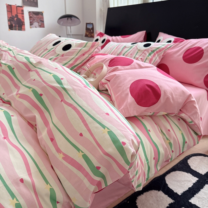 91家纺网 家纺一手货源 找家纺 （总）吉象 2025新款大眼睛毛巾绣四件套