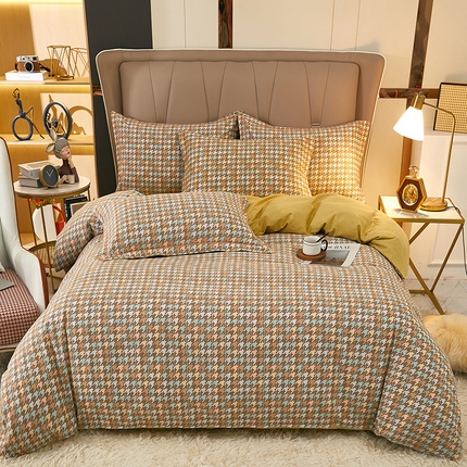 91家纺网 家纺一手货源 找家纺 （总）雲归梦 2025新款纯棉加厚磨毛多规格磨毛四件套