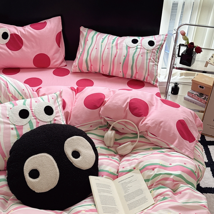 91家纺网 家纺一手货源 找家纺 （总）吉象 2025新款大眼睛毛巾绣四件套