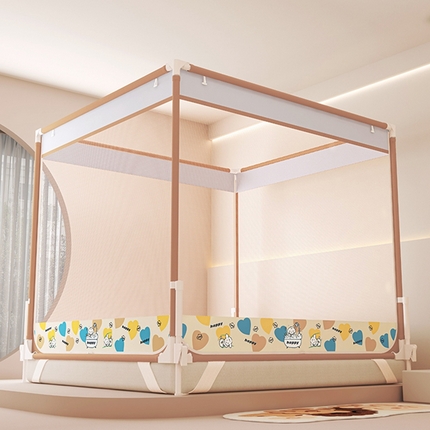 91家纺网 家纺一手货源 找家纺 （总）迪凡保罗蚊帐 2025新款2508围栏级防摔数码印花坐床蚊帐