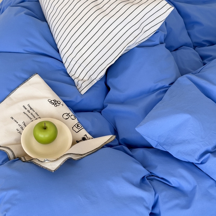 91家纺网 家纺一手货源 找家纺 （总）艾沁2025新款全棉水洗棉撞色混搭四件套