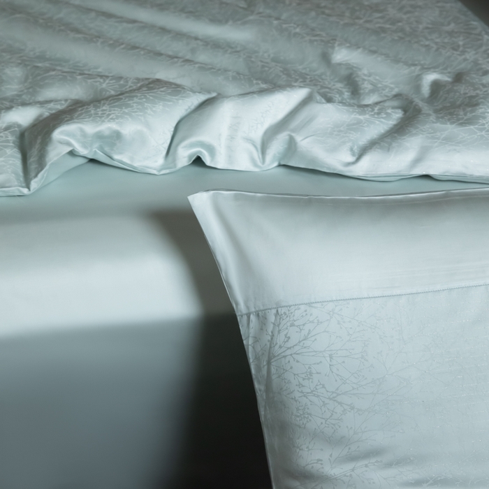 91家纺网 家纺一手货源 找家纺 安莱生活2025新款天丝棉拼接暗合工艺四件套-邂逅系列 俪枝