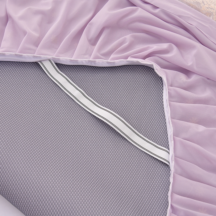 91家纺网 家纺一手货源 找家纺 家之硕家纺 2025春夏新款凉感提花凉席三件套-夏日清凉系列 夏日清凉---紫