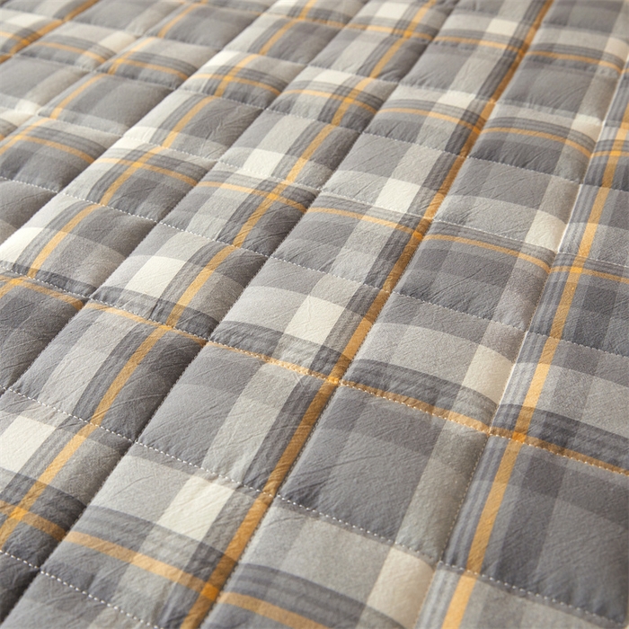 91家纺网 家纺一手货源 找家纺 伊人坊2025新款全棉色织水洗棉六面全包床笠床垫保护套无印风 单层床围-诺卡格