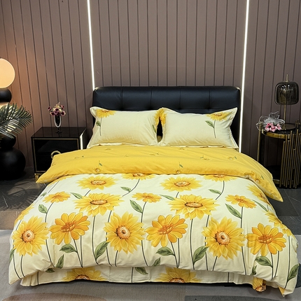 91家纺网 家纺一手货源 找家纺 （总）雲归梦 2025新款纯棉加厚磨毛多规格磨毛四件套