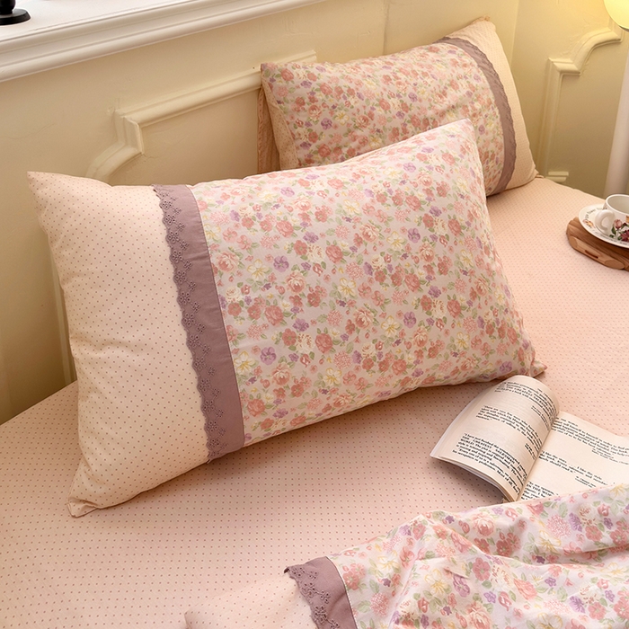 91家纺网 家纺一手货源 找家纺 安莱生活2025新款全棉纯棉小碎花刺绣花边款夏被夏凉被空调被 羽希