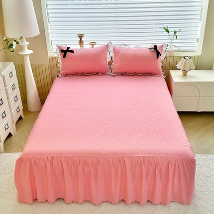 91家纺网 家纺一手货源 找家纺 （总）莉莉安家纺 2025新款甜心系列磨毛亲肤床裙