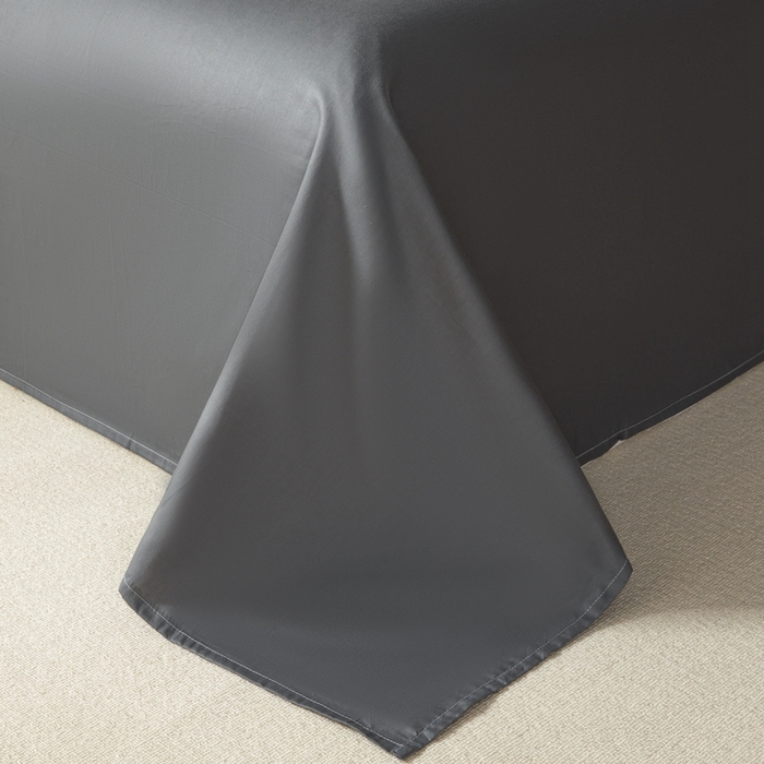 91家纺网 家纺一手货源 找家纺 简宜家居（朝初家纺） 2025新款华夫纯棉格色织提花四件套 初色-灰