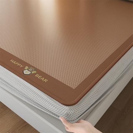 91家纺网 家纺一手货源 找家纺 （总）春晓 2025新款瞬时凉感冰藤席幸运熊系列