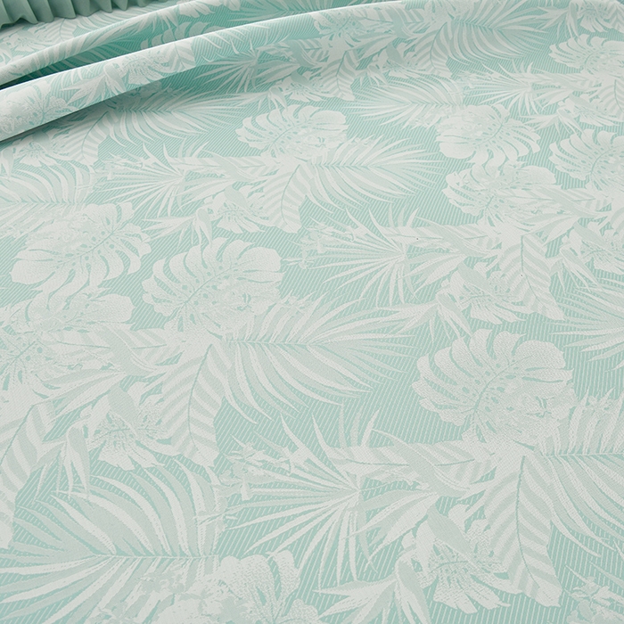 91家纺网 家纺一手货源 找家纺 家之硕家纺 2025春夏新款凉感提花凉席三件套-夏日清凉系列 夏日清凉---绿