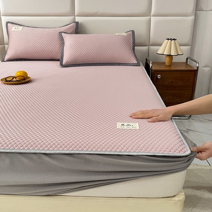 91家纺网 家纺一手货源 找家纺 （总）518家纺 2025春夏新款550克PE中分子豆豆凉席【提供买家秀】床笠款【提供买家秀】