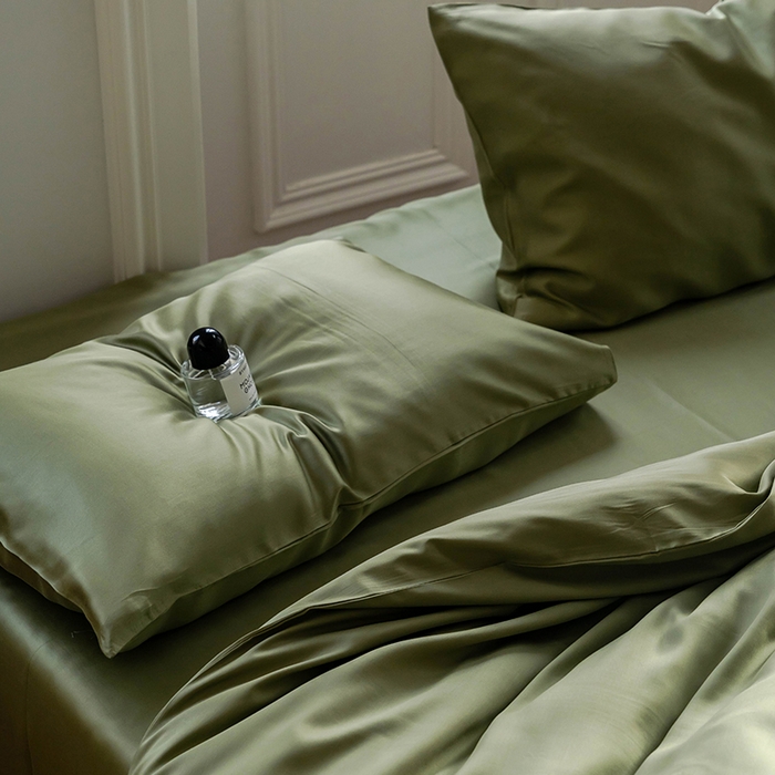 91家纺网 家纺一手货源 找家纺 （总）2025新款60S奥地利兰精天丝三四件套双拼与纯色