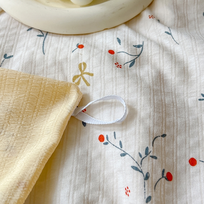 91家纺网 家纺一手货源 找家纺 壹号库 2025新款A类提花有氧彩竺绵四件套 田园小兔