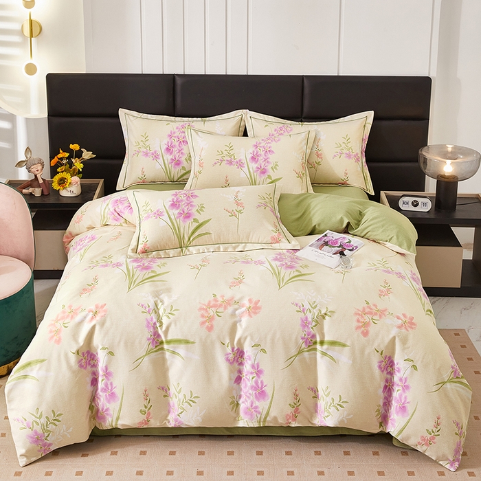 91家纺网 家纺一手货源 找家纺 雲归梦 2025新款纯棉加厚磨毛多规格磨毛四件套 长相思-绿