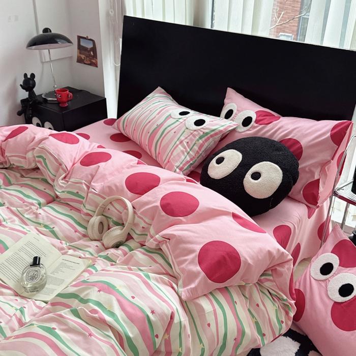 91家纺网 家纺一手货源 找家纺 （总）吉象 2025新款大眼睛毛巾绣四件套