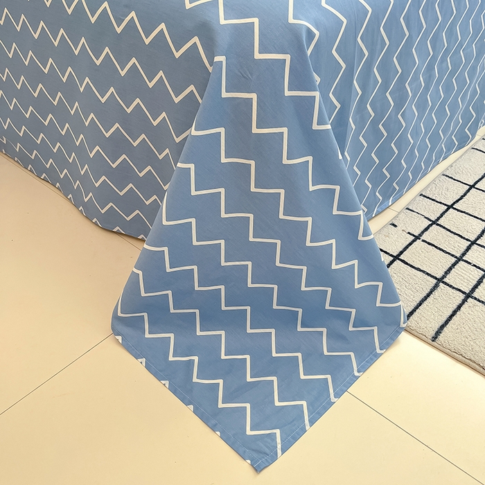 91家纺网 家纺一手货源 找家纺 吉象家纺13070全棉四件套纯棉四件套直播小清新男孩女奔跑兔