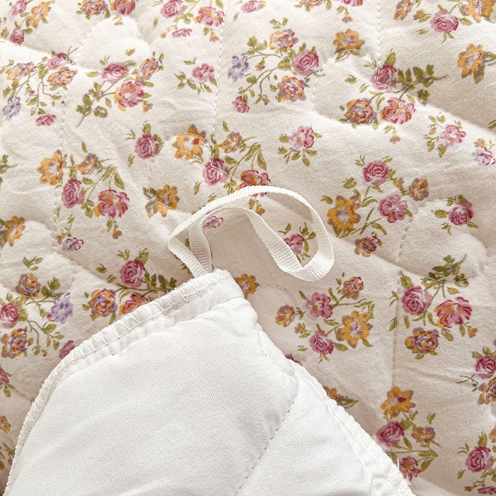 91家纺网 家纺一手货源 找家纺 宜凡家纺 2025新款糯糯棉全夹棉床笠式床裙四件套 繁花熙悦