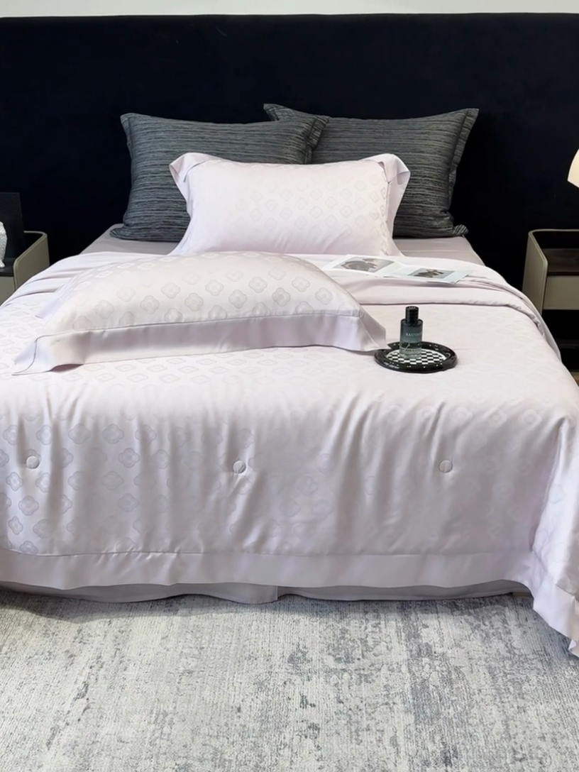 91家纺网 家纺一手货源 找家纺 （总）奥汀洛家纺 2025新款天丝夏被四件套-华尔兹