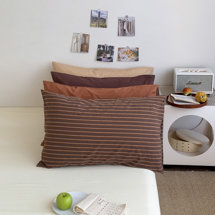 91家纺网 家纺一手货源 找家纺 （总）艾沁2025新款全棉水洗棉单枕套