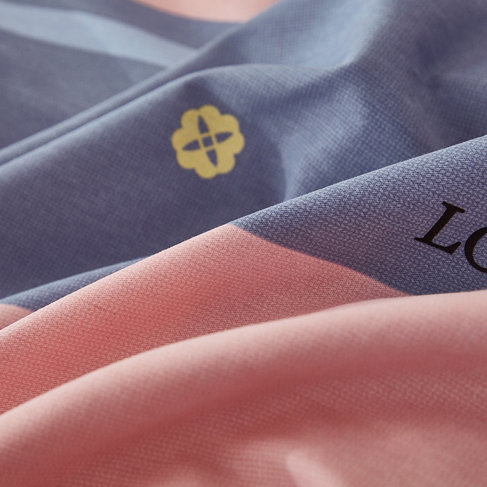 91家纺网 家纺一手货源 找家纺 雲归梦 2025新款纯棉加厚磨毛多规格磨毛四件套 月光生活粉