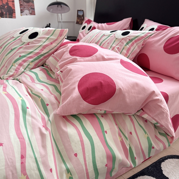 91家纺网 家纺一手货源 找家纺 （总）吉象 2025新款大眼睛毛巾绣四件套