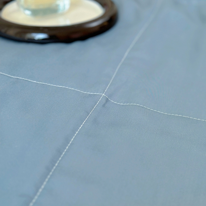 91家纺网 家纺一手货源 找家纺 百寐 2025新款60S兰精天丝夏被系列 管蓝