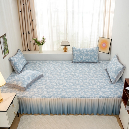 91家纺网 家纺一手货源 找家纺 （总）冬然 2025新款全棉床盖纯棉床盖夹棉床单全棉床单纯棉床单