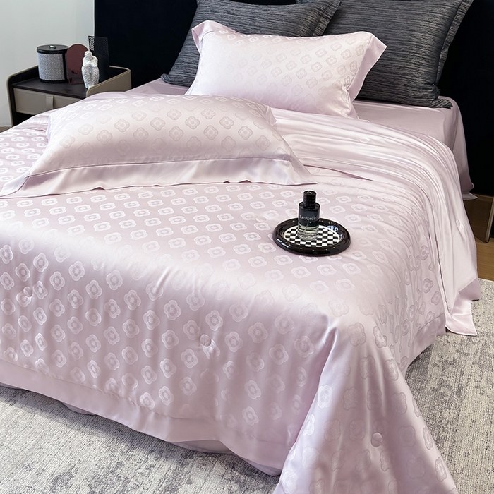 91家纺网 家纺一手货源 找家纺 （总）奥汀洛家纺 2025新款天丝夏被四件套-华尔兹