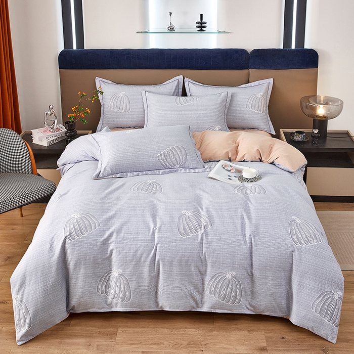 91家纺网 家纺一手货源 找家纺 雲归梦 2025新款纯棉加厚磨毛多规格磨毛四件套 缤纷果园