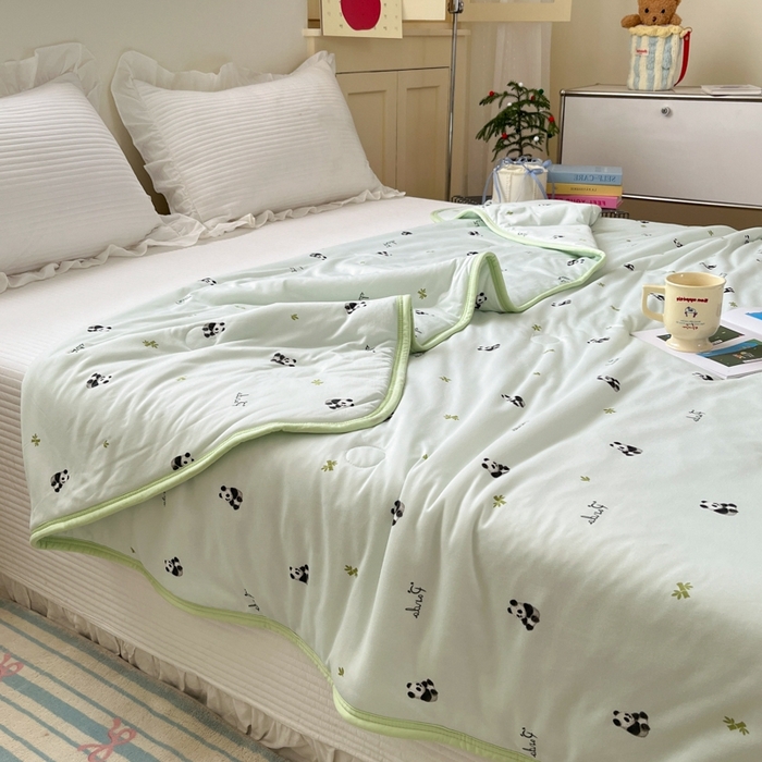 91家纺网 家纺一手货源 找家纺 预言家纺 2024新款A类针织棉夏被