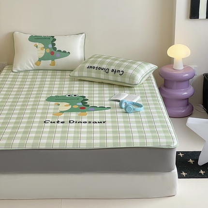 91家纺网 家纺一手货源 找家纺 （总）桃子家居 2025新款A类ins卡通数码印花1200D冰感冰丝凉席系列