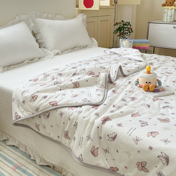 91家纺网 家纺一手货源 找家纺 预言家纺 2024新款A类针织棉夏被