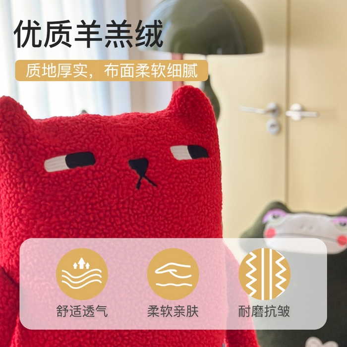 91家纺网 家纺一手货源 找家纺 （总）美茉家居 2025新款三个小可爱异形抱枕