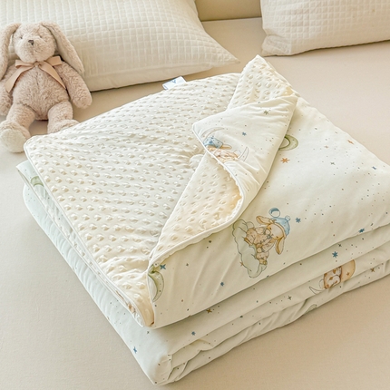 91家纺网 家纺一手货源 找家纺 （总）米可 2025新款A类凉感丝冰豆豆夏凉被