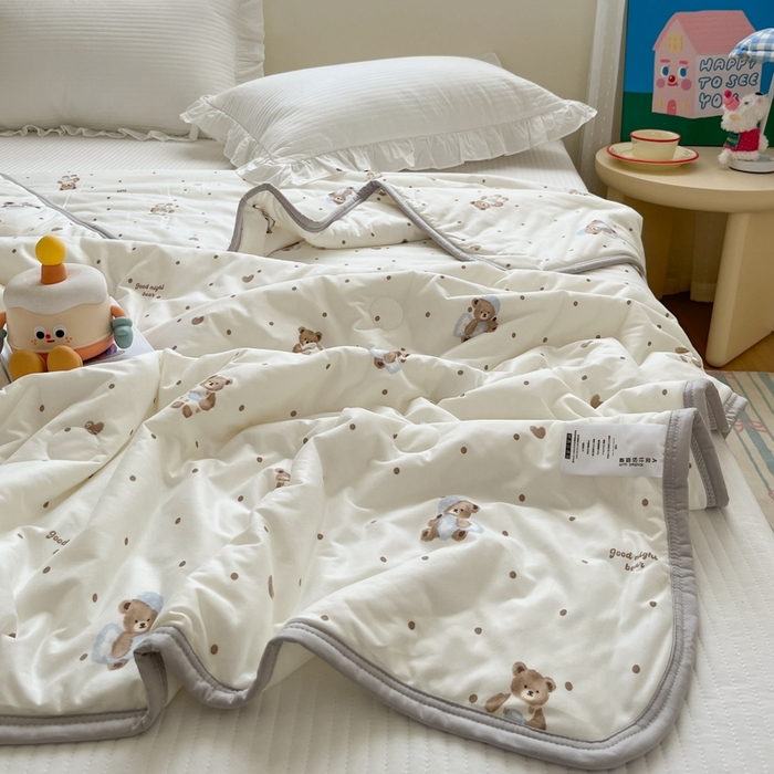 91家纺网 家纺一手货源 找家纺 预言家纺 2024新款A类针织棉夏被