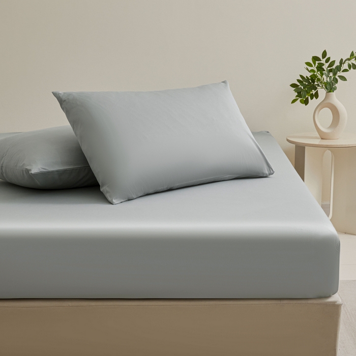 91家纺网 家纺一手货源 找家纺 优眠坊 2025新款全棉13372单床笠 大象灰