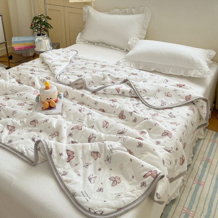 91家纺网 家纺一手货源 找家纺 预言家纺 2024新款A类针织棉夏被