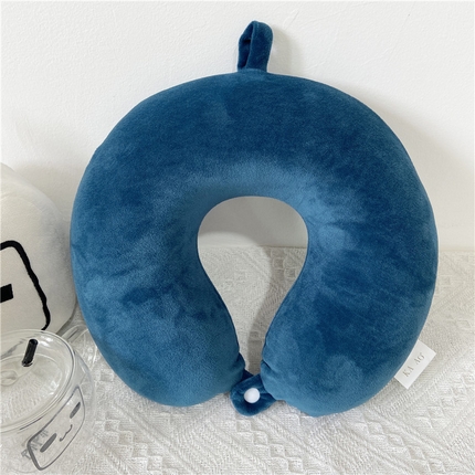 卡奥家纺 2025新款纯U型枕旅行颈椎枕 深兰32*31*12