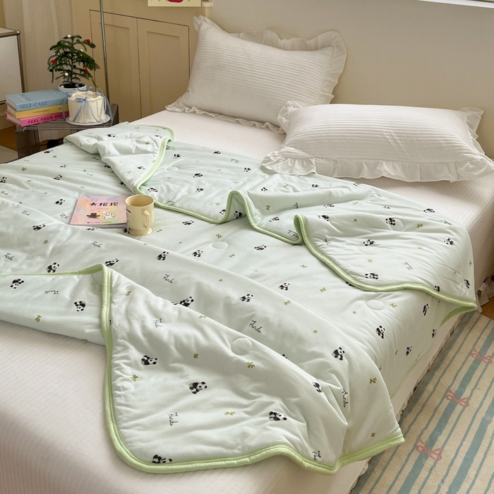 91家纺网 家纺一手货源 找家纺 预言家纺 2024新款A类针织棉夏被