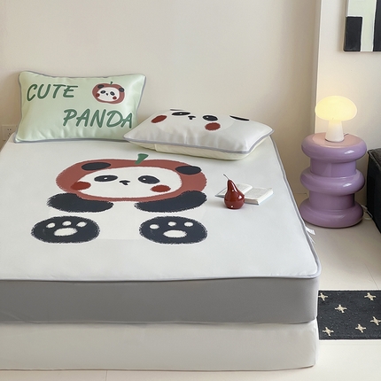 91家纺网 家纺一手货源 找家纺 （总）桃子家居 2025新款A类ins卡通数码印花1200D冰感冰丝凉席系列