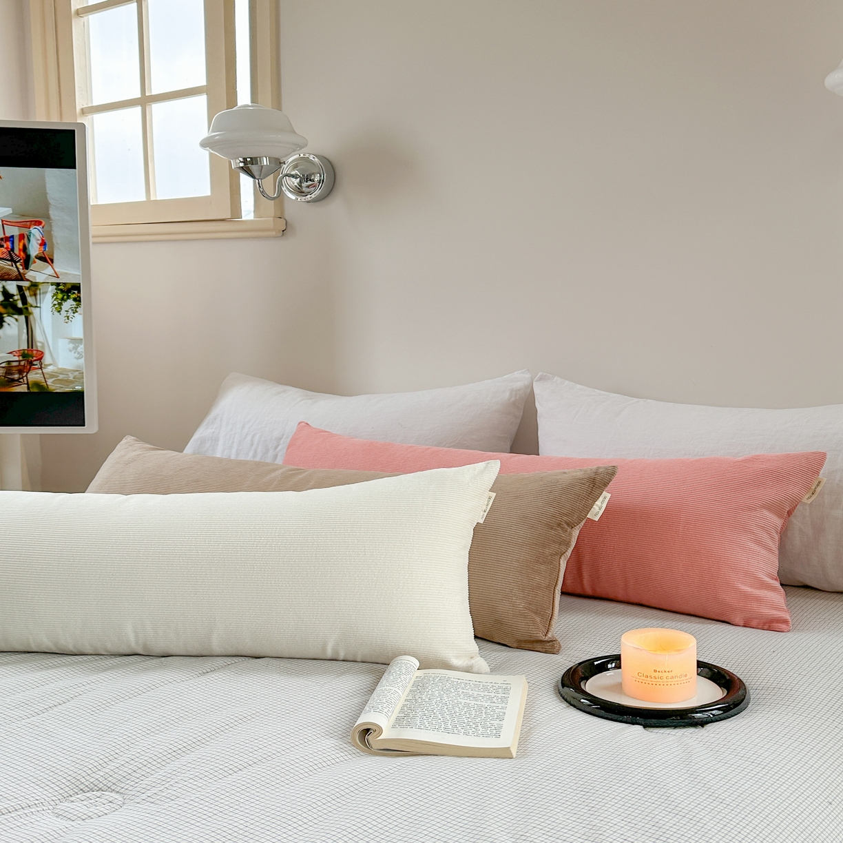 91家纺网 家纺一手货源 找家纺 （总）美茉家居 2025新款灯芯绒长枕