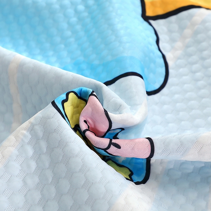 91家纺网 家纺一手货源 找家纺 （总）2025大版卡通夏季凉豆豆凉席三件套空调房床笠款凉席三件套