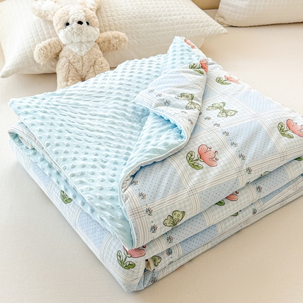 91家纺网 家纺一手货源 找家纺 （总）米可 2025新款A类凉感丝冰豆豆夏凉被