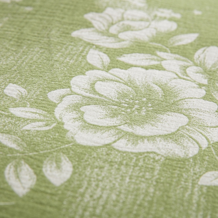 91家纺网 家纺一手货源 找家纺 2025新款全棉色织双层纱纽扣款四件套  云纱-绿