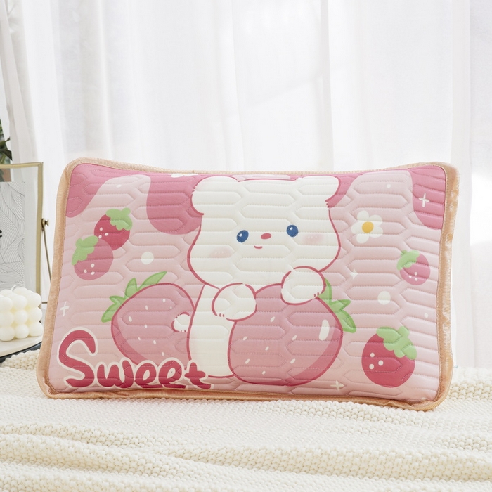 91家纺网 家纺一手货源 找家纺 (总) 乐秀 2025新款凉感丝乳胶夹层枕套